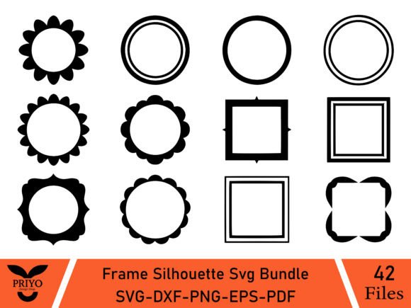 Frame Silhouette SVG Bundle