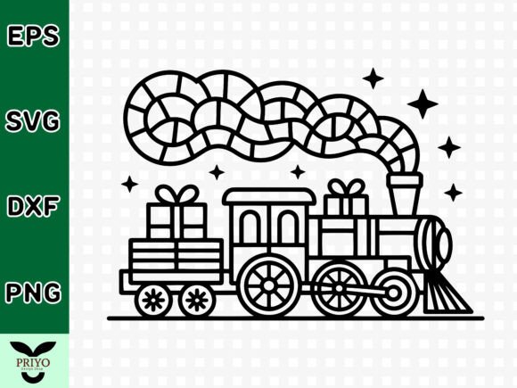 Holiday Gift Train Express SVG
