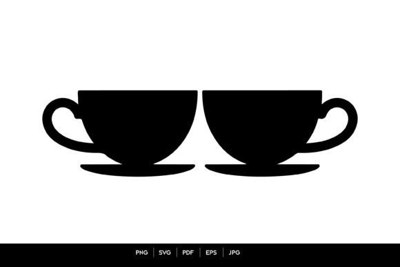 Minimal Two Cups Balance SVG