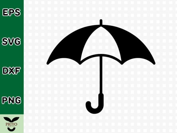 Open Umbrella Silhouette