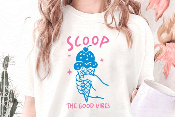 Scoop the Good Vibes Summer SVG PNG