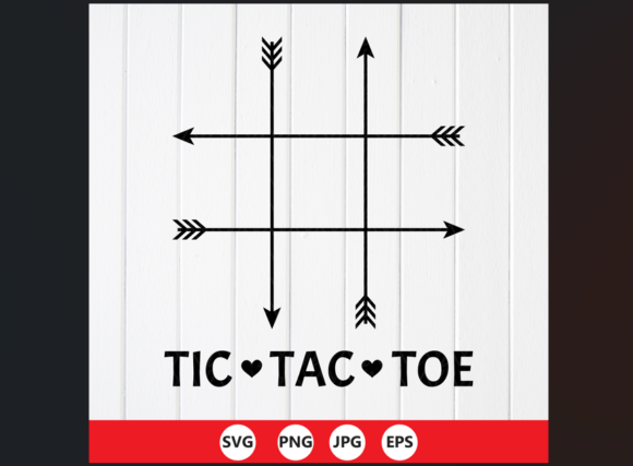 Tic Tac Toe Valentine SVG